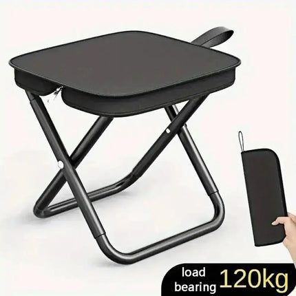 Portable folding stool, foldable hand-held camping stool, special folding stool for camping and fishing outdoors - GetGadgets