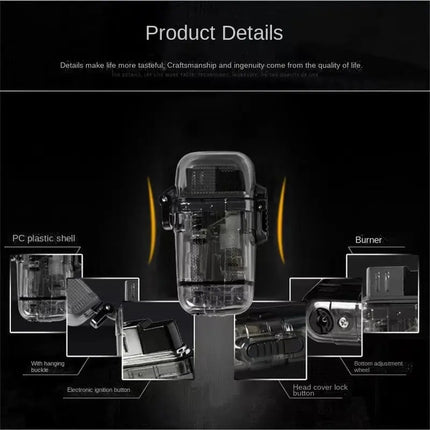 Waterproof Plasma Lighter Pink Flame Cartoon Camping Gear - GetGadgets