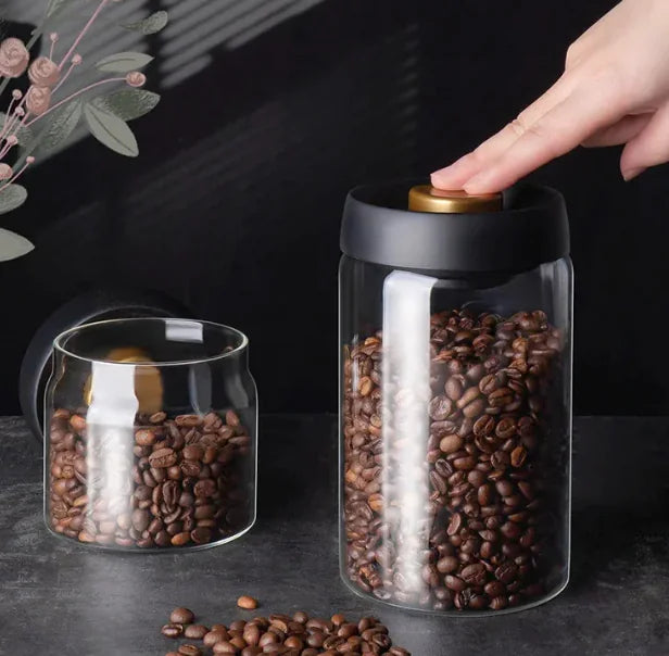Vibrant Vacuum Sealed Glass Storage Jar Set Keeps Foods Fresh