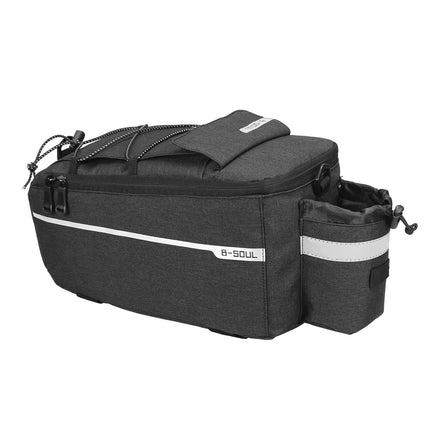 Rugged Bicycle Rear Rack Bag Quick Release Keeps Gear Safe