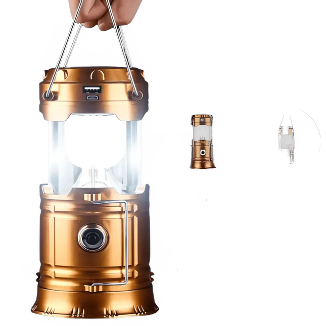 Powerful Solar LED Flashlight Telescopic Always Ready - GetGadgets