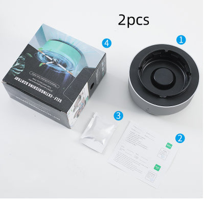 Powerful Auto Ashtray With Ion Purifier For Car Fresh Air GetGadgets