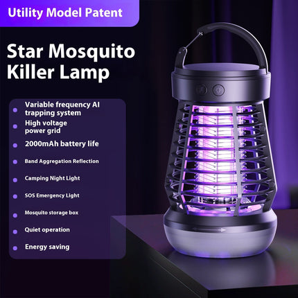 Powerful Mosquito Killer Lamp USB Rechargeable Night Light Outdoor Pest Control GetGadgets