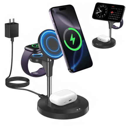 Ultimate Aeinidi Three In One Wireless Charger For iPhone Apple Watch AirPods With Effortless Docking - GetGadgets