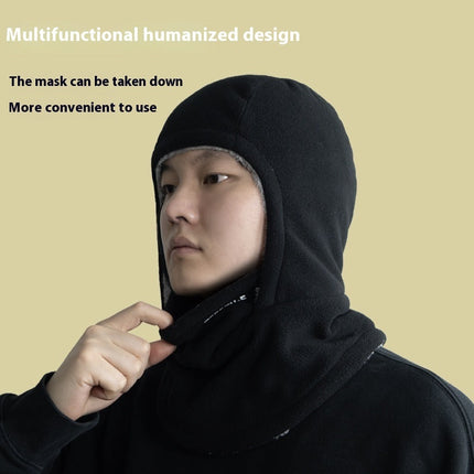 Extreme Windproof Fleece Hooded Scarf With Mask Warmth GetGadgets