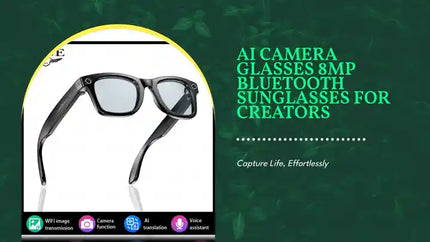 AI Camera Glasses 8MP Bluetooth Sunglasses for Creators by@Outfy