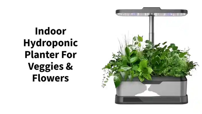 Indoor Hydroponic Planter for Veggies &amp; Flowers by@Outfy