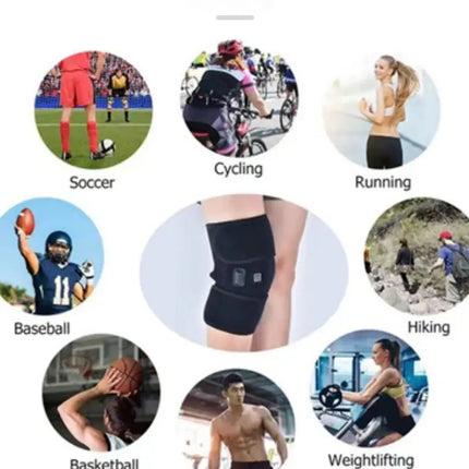 Cozy USB Heated Knee Brace With Temperature Control For Pain Relief