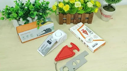 5 Pack Portable Anti Theft Door Stop Alarm For Home Security - GetGadgets