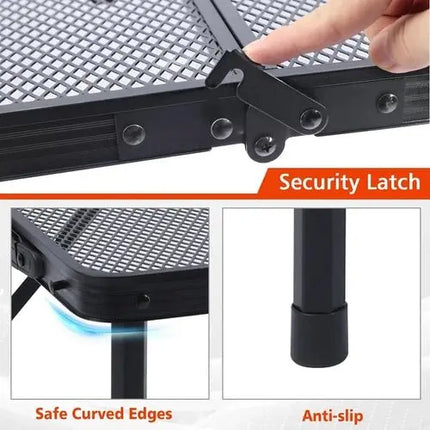 Powerful Portable Folding Table 3Ft Aluminum For Picnics - GetGadgets