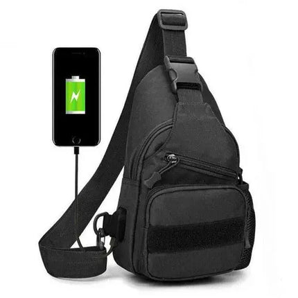 Rugged Tactical Sling Bag Waterproof MOLLE Keeps Gear Ready - GetGadgets