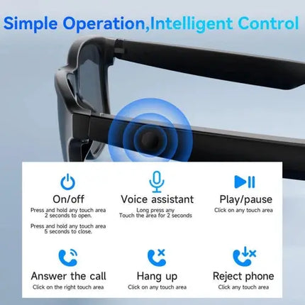 Men Bluetooth Glasses With Open Ear Audio And UV Protection - GetGadgets