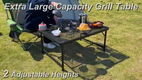Powerful Portable Folding Table 3Ft Aluminum For Picnics - GetGadgets