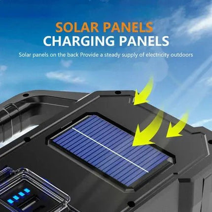 Powerful Solar LED Flashlight With Dual Light Sources For Camping USB Rechargeable Delivers Reliable Outdoor Lighting - GetGadgets