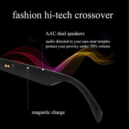 Wireless Bluetooth 5.0 Stereo Smart Glasses Earphones Sunglasses With Microphone - GetGadgets