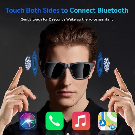 Men Bluetooth Glasses With Open Ear Audio And UV Protection - GetGadgets