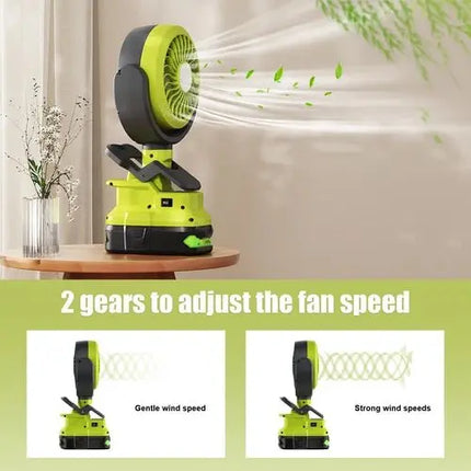 Adventurous Portable Camping Fan With LED Light Cools Fast - GetGadgets