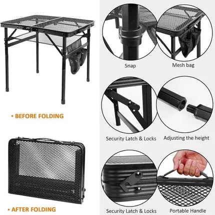 Powerful Portable Folding Table 3Ft Aluminum For Picnics - GetGadgets