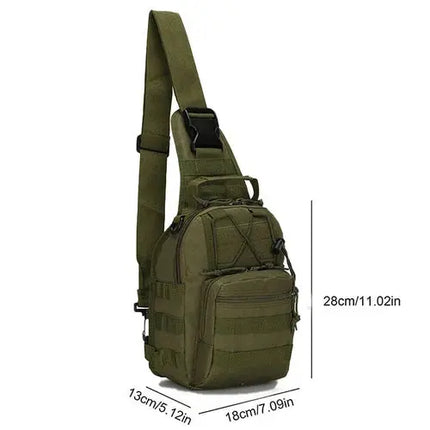 Rugged Molle Sling Backpack Water Resistant Outdoors Ready GetGadgets
