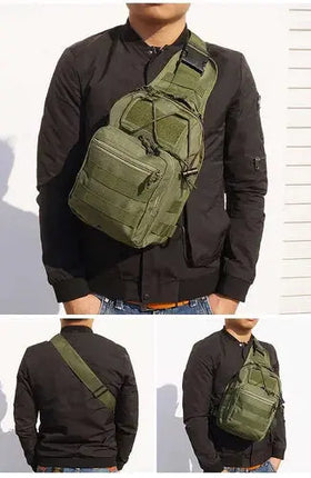 Rugged Tactical Sling Bag Waterproof MOLLE Keeps Gear Ready - GetGadgets
