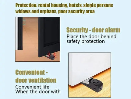 5 Pack Portable Anti Theft Door Stop Alarm For Home Security - GetGadgets