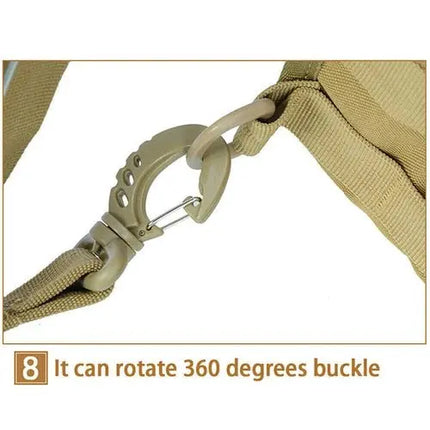 Rugged Molle Sling Backpack Water Resistant Outdoors Ready GetGadgets