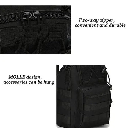 Rugged Molle Sling Backpack Water Resistant Outdoors Ready GetGadgets