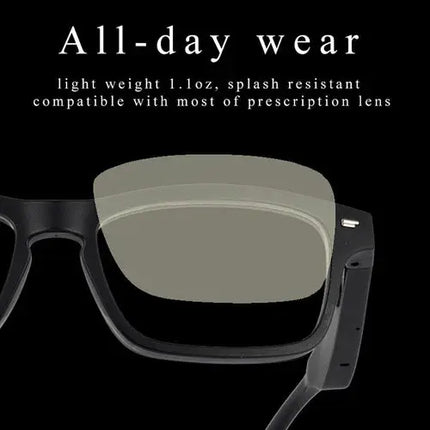 Wireless Bluetooth 5.0 Stereo Smart Glasses Earphones Sunglasses With Microphone - GetGadgets