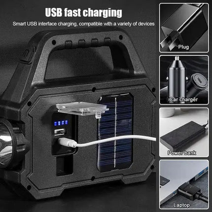 Powerful Solar USB Rechargeable LED Lantern With Dual Light Modes For Reliable Outdoor Lighting - GetGadgets