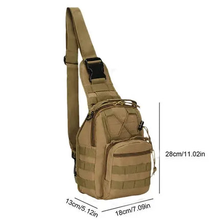 Rugged Molle Sling Backpack Water Resistant Outdoors Ready GetGadgets