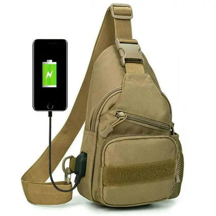 Rugged Tactical Sling Bag Waterproof MOLLE Keeps Gear Ready - GetGadgets