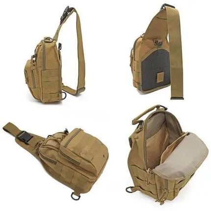 Rugged Tactical Sling Bag Waterproof MOLLE Keeps Gear Ready - GetGadgets