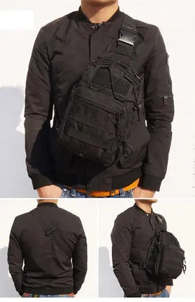 Rugged Molle Sling Backpack Water Resistant Outdoors Ready GetGadgets