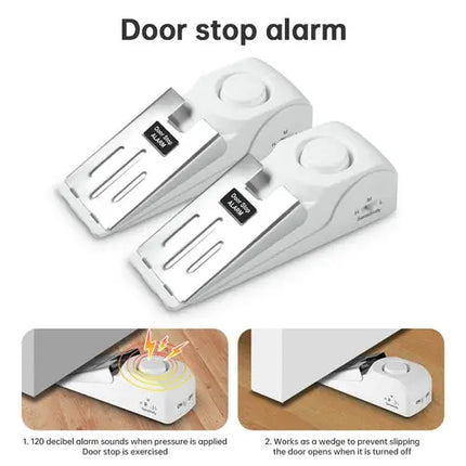 5 Pack Portable Anti Theft Door Stop Alarm For Home Security - GetGadgets