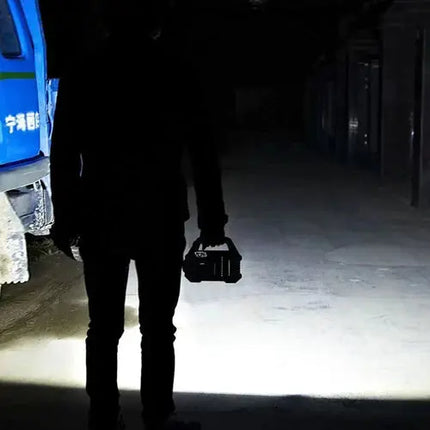 Powerful Solar LED Flashlight With Dual Light Sources For Camping USB Rechargeable Delivers Reliable Outdoor Lighting - GetGadgets