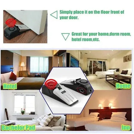 5 Pack Portable Anti Theft Door Stop Alarm For Home Security - GetGadgets