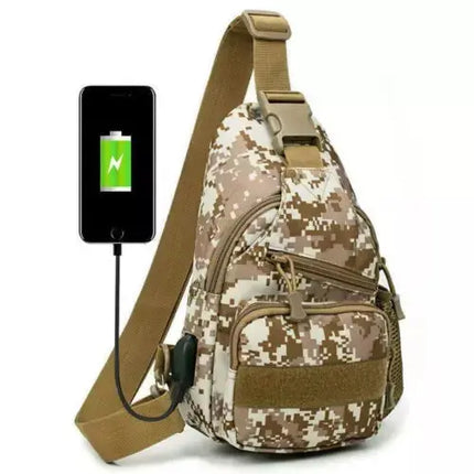 Rugged Tactical Sling Bag Waterproof MOLLE Keeps Gear Ready - GetGadgets