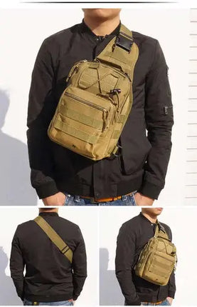 Rugged Tactical Sling Bag Waterproof MOLLE Keeps Gear Ready - GetGadgets