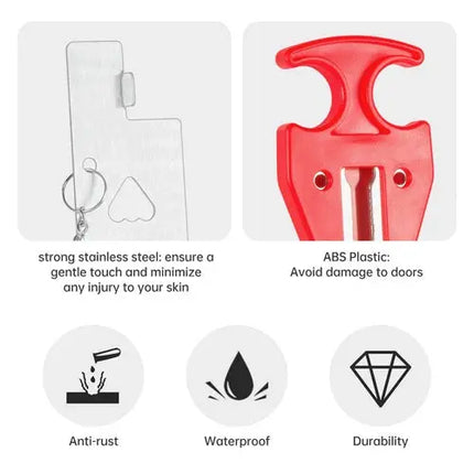 5 Pack Portable Anti Theft Door Stop Alarm For Home Security - GetGadgets