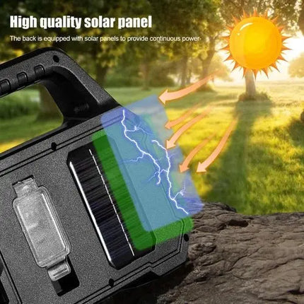 Powerful Solar USB Rechargeable LED Lantern With Dual Light Modes For Reliable Outdoor Lighting - GetGadgets