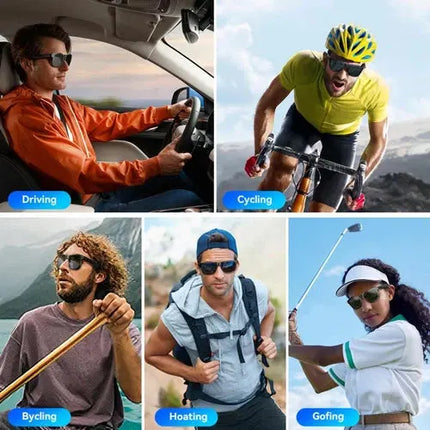 Men Bluetooth Glasses With Open Ear Audio And UV Protection - GetGadgets