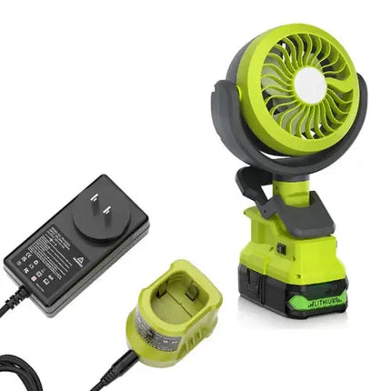 Adventurous Portable Camping Fan With LED Light Cools Fast - GetGadgets