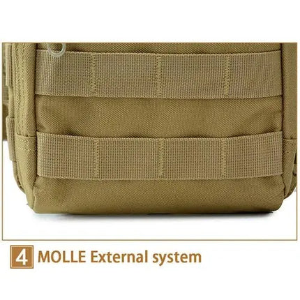Rugged Molle Sling Backpack Water Resistant Outdoors Ready GetGadgets