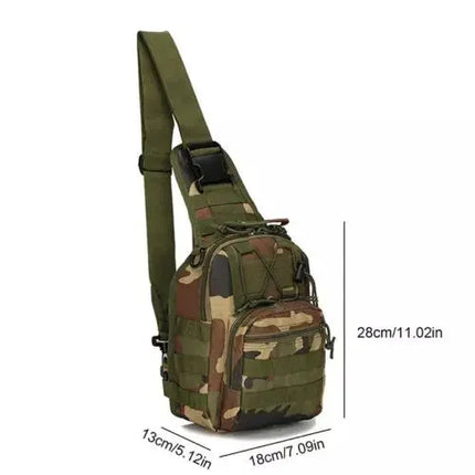 Rugged Molle Sling Backpack Water Resistant Outdoors Ready - GetGadgets