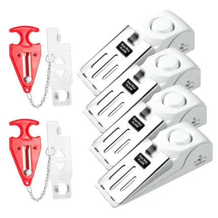 5 Pack Portable Anti Theft Door Stop Alarm For Home Security - GetGadgets