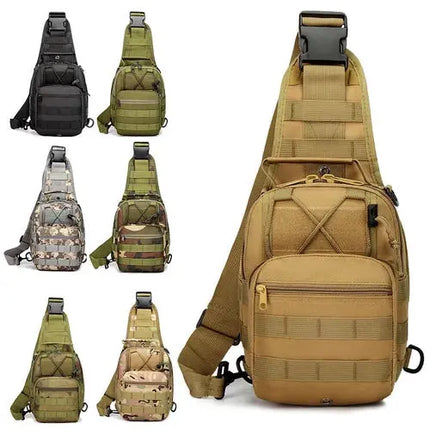 Rugged Tactical Sling Bag Waterproof MOLLE Keeps Gear Ready - GetGadgets