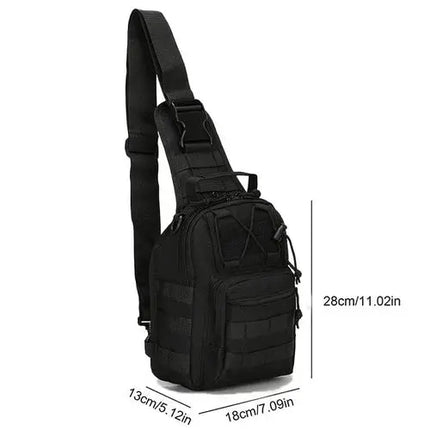 Rugged Molle Sling Backpack Water Resistant Outdoors Ready GetGadgets