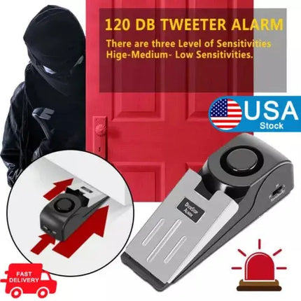 5 Pack Portable Anti Theft Door Stop Alarm For Home Security - GetGadgets