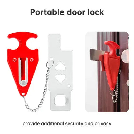 5 Pack Portable Anti Theft Door Stop Alarm For Home Security - GetGadgets