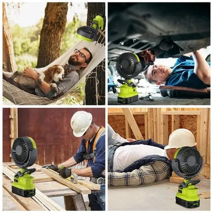 Adventurous Portable Camping Fan With LED Light Cools Fast - GetGadgets